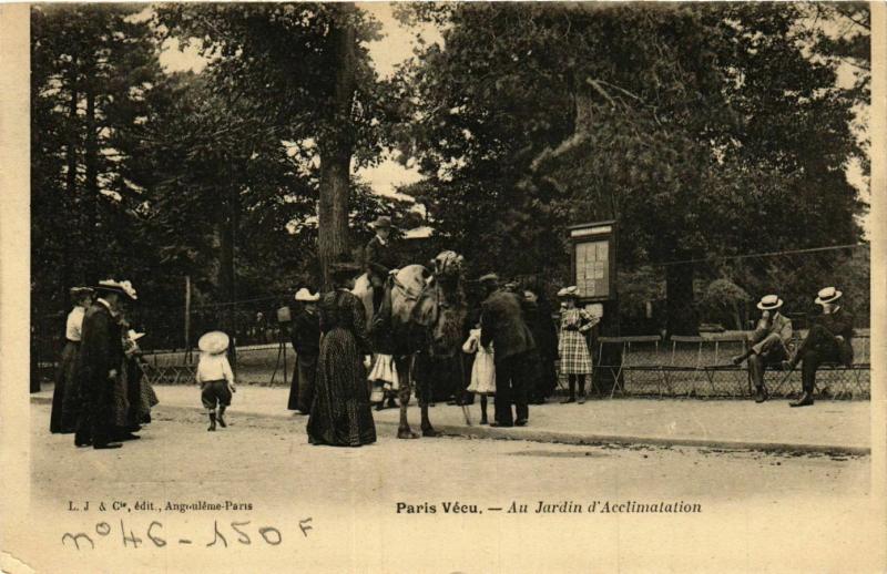 Carte postale ancienne Au Jardin d'Acclimatation à Neuilly-sur-Seine