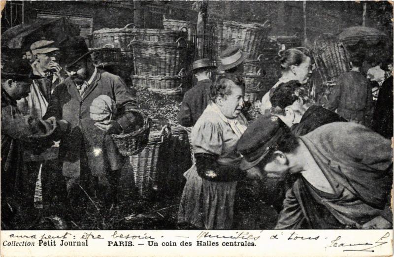 Carte postale ancienne Collection Petit Journal Paris 1e - Un coin des Halles centrales à Paris 1er