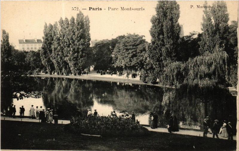 Carte postale ancienne Parc Montsouris à Paris 14e
