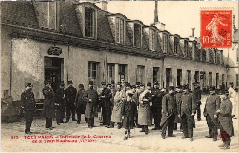 Carte postale ancienne Tout Paris - 310 - Interieur de la Caserne, 7e
