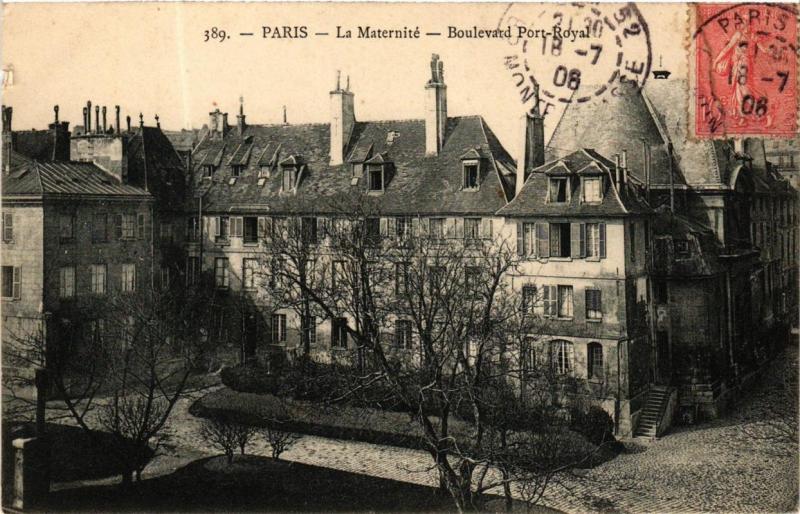 Carte postale ancienne La Maternité - Boulevard Port-Royal à Paris 14e