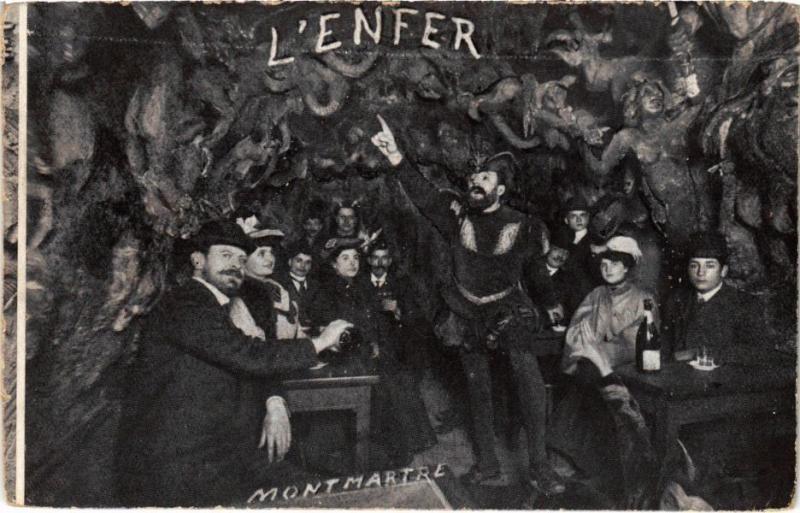 Carte postale ancienne L'Enfer à Paris 9e