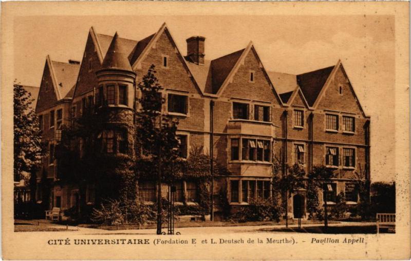 Carte postale ancienne Cité Universitaire - Pavillon Appell à Paris 14e