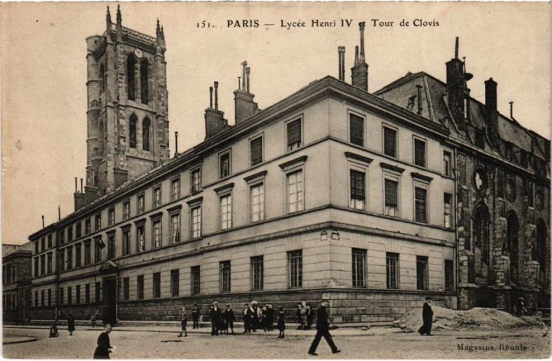Carte postale ancienne Paris 5e - Lycée Henri Iv à Paris 5e