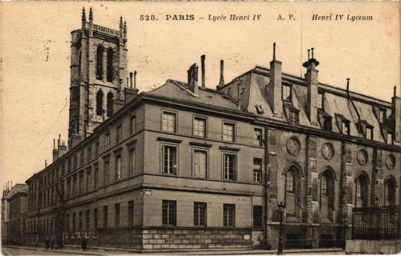 Carte postale ancienne Paris 5e - Lycée Henri Iv à Paris 5e
