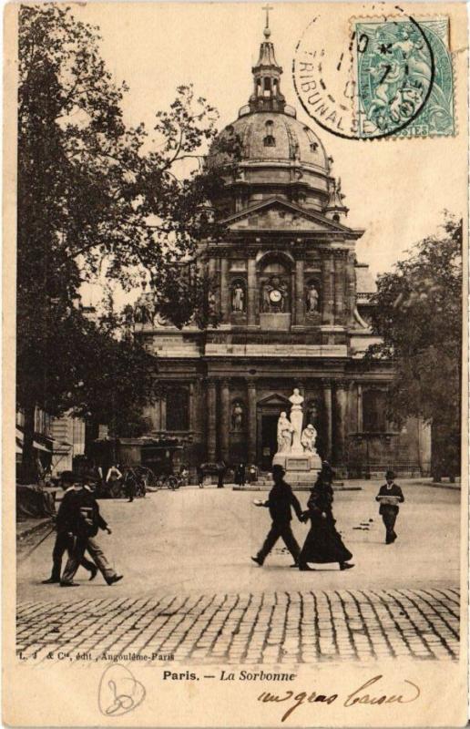 Carte postale ancienne Paris 5e - Le Sorbonne à Paris 5e