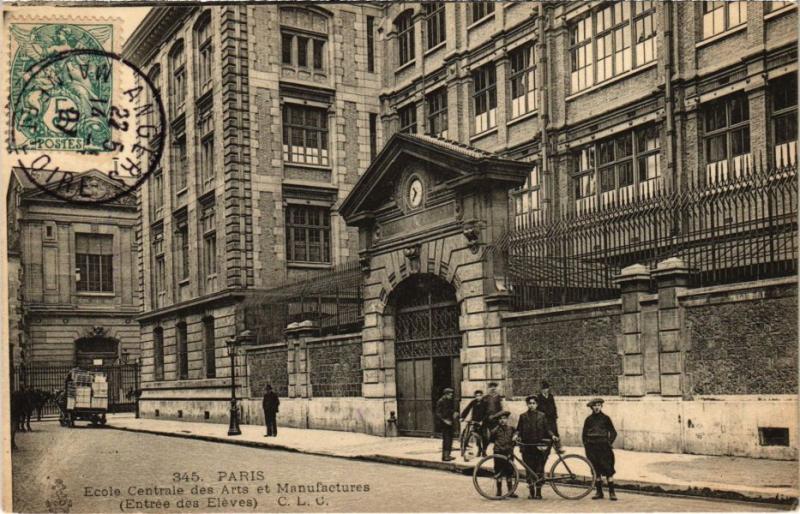 Carte postale ancienne Paris 11e - Ecole Centrale des Arts et Manufactures à Paris 11e