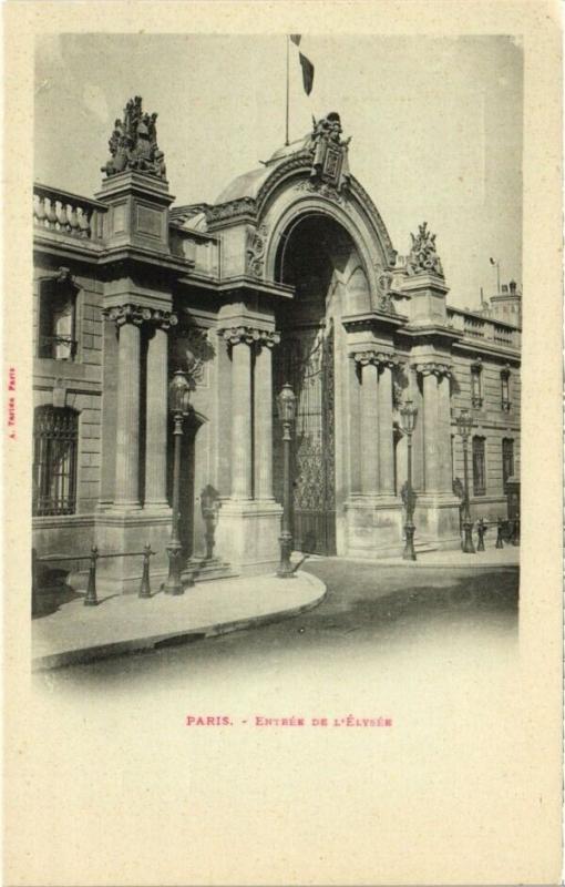 Carte postale ancienne Paris 8e - Entrée de l'Elysée à Paris 8e