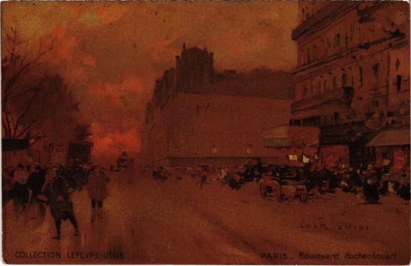 Carte postale ancienne Paris 9e - Boulevard Rochechouart à Paris 9e