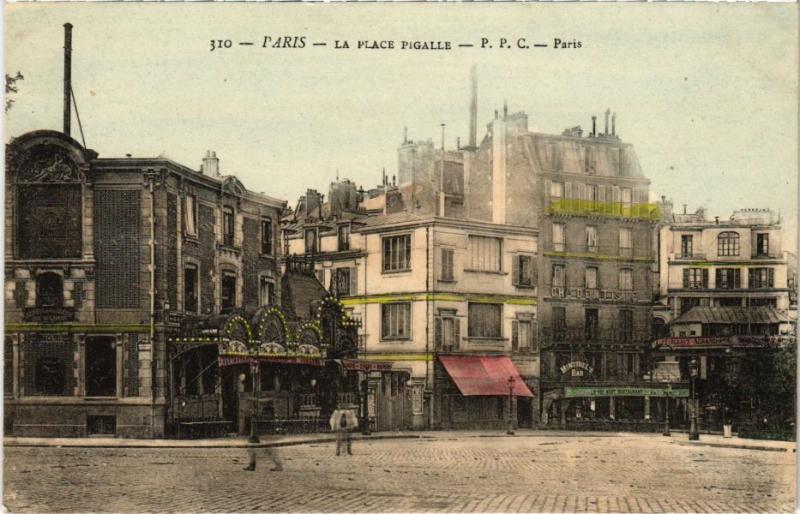 Carte postale ancienne La Place Pigalle à Paris 9e