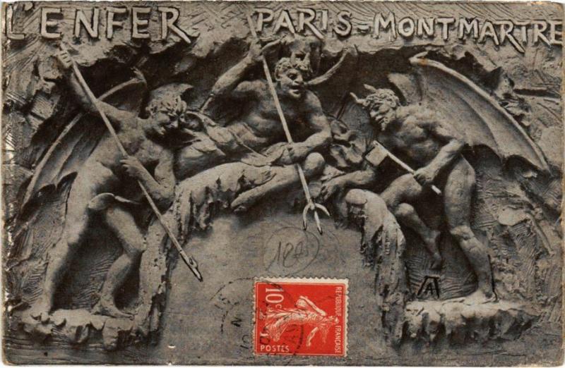 Carte postale ancienne L'Enfer à Paris 9e