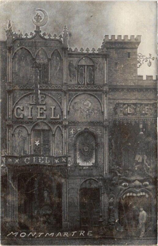 Carte postale ancienne Montmartre - Le Ciel à Paris 18e