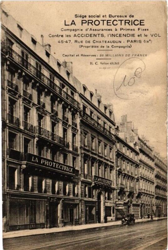 Carte postale ancienne Paris 9e - La Protectrice à Paris 9e