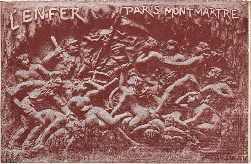Carte postale ancienne L'Enfer à Paris 9e
