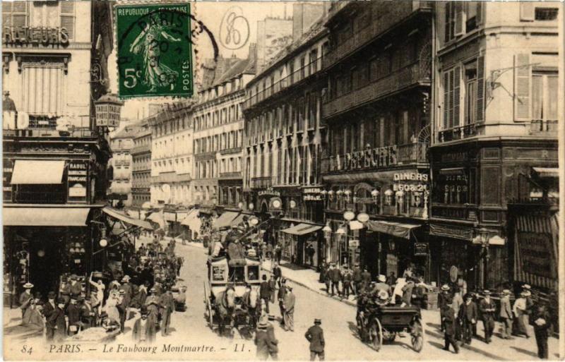 Carte postale ancienne Paris 9e - Le Faubourg-Montmartre à Paris 9e