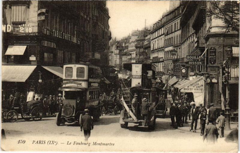 Carte postale ancienne Le Faubourg Montmartre à Paris 9e