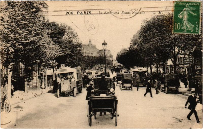 Carte postale ancienne Paris 9e - Boulevard Bonne-Nouvelle à Paris 9e