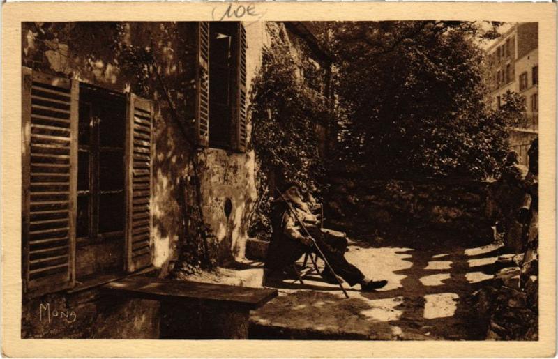Carte postale ancienne Le Lapin Agile cabaret artistique de Montmartre - le Père Frédé à Paris 18e