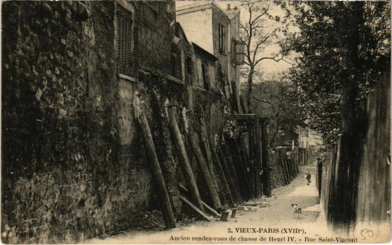 Carte postale ancienne Ancien Rendez-vous de chasse de Henri IV à Paris 18e