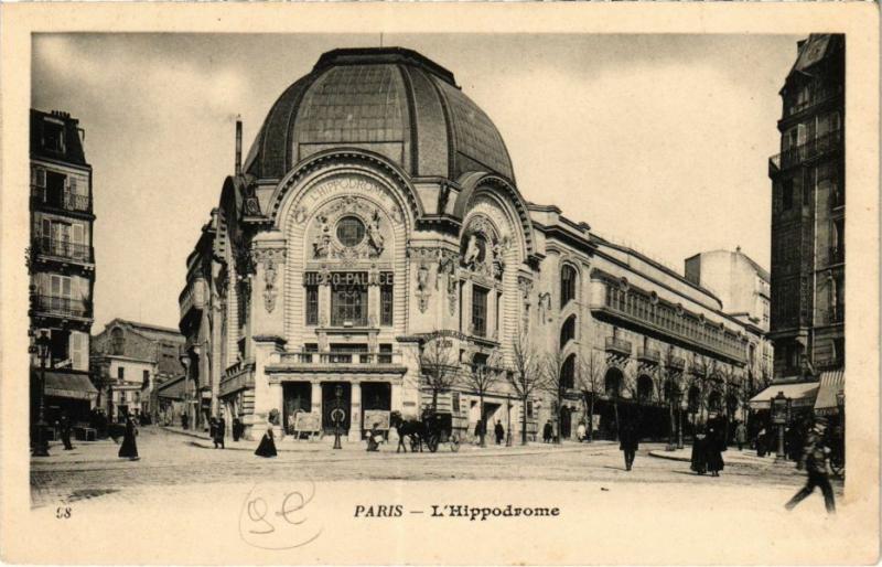 Carte postale ancienne L'Hippodrome à Paris 18e