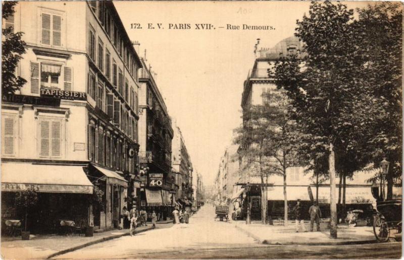 Carte postale ancienne Rue Demours à Paris 17e