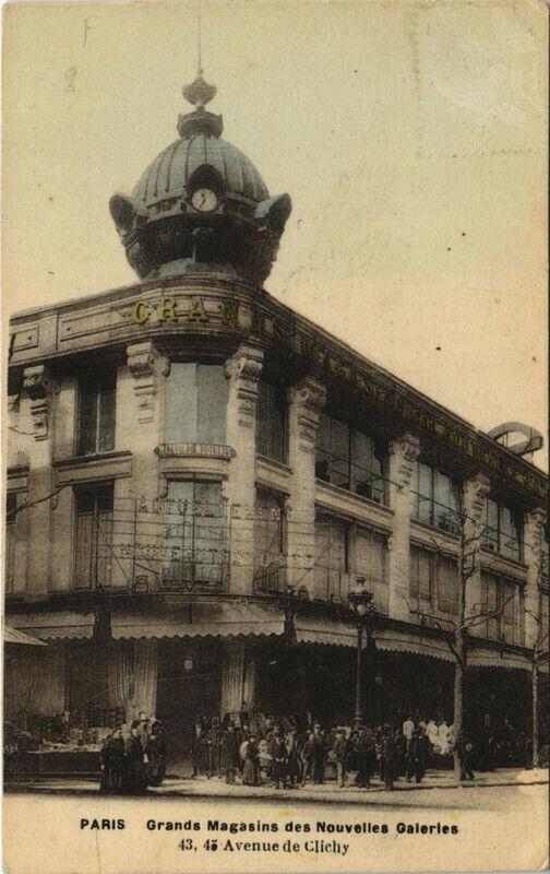 Carte postale ancienne Grands Magasins des Nouvelles Galeries - 43, 45, Avenue de Clichy à Paris 18e