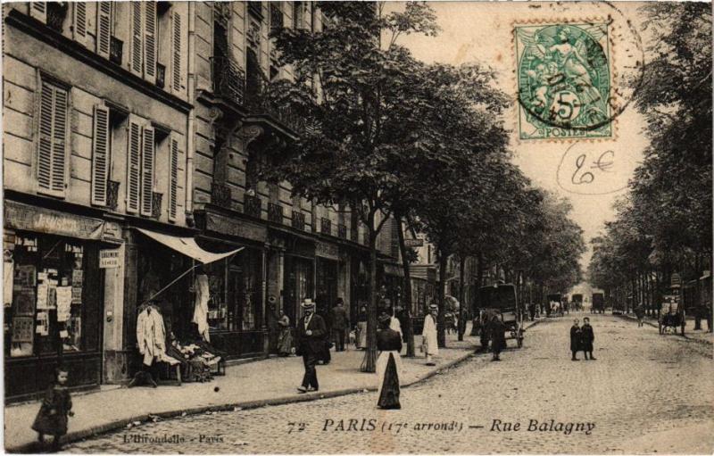 Carte postale ancienne Rue Balagny à Paris 17e