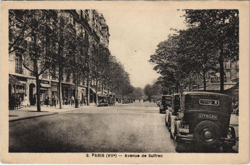 Carte postale ancienne Paris 7e Avenue de Suffren