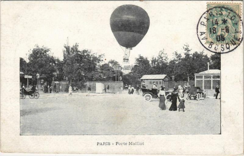 Carte postale ancienne Porte Maillot à Paris 16e