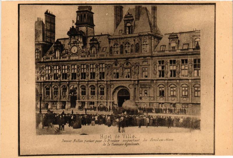 Carte postale ancienne Paris (4e) - Hotel de Ville à Paris 4e