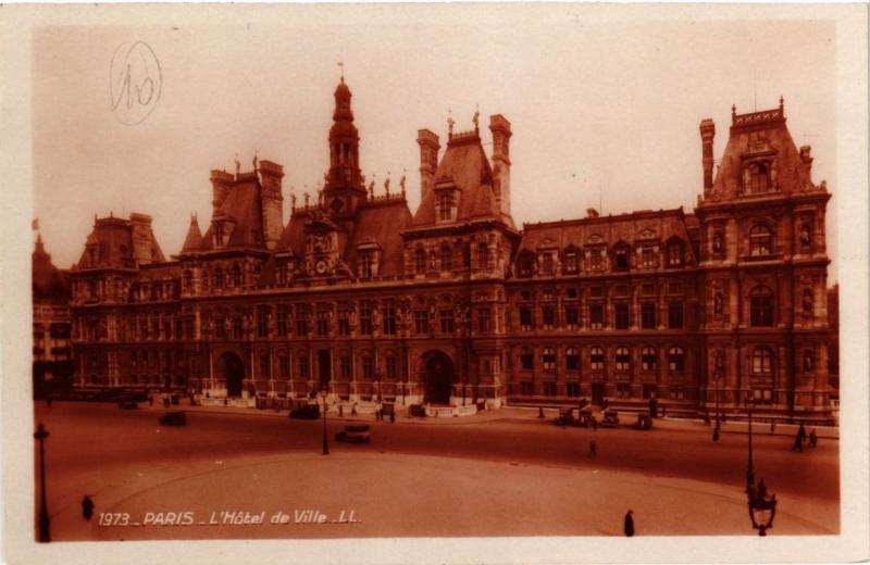 Carte postale ancienne Paris (4e) - Hotel de Ville à Paris 4e