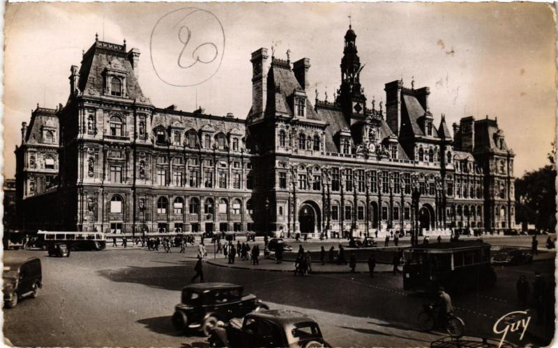 Carte postale ancienne Paris (4e) - Hotel de Ville à Paris 4e