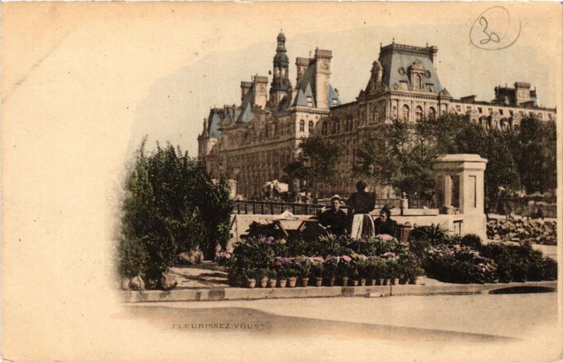 Carte postale ancienne Paris (4e) - Hotel de Ville à Paris 4e