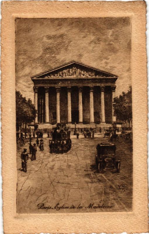 Carte postale ancienne Paris (8e) - La Madeleine à Paris 8e
