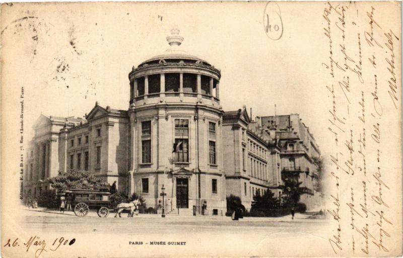 Carte postale ancienne Musée Guimet à Paris 16e