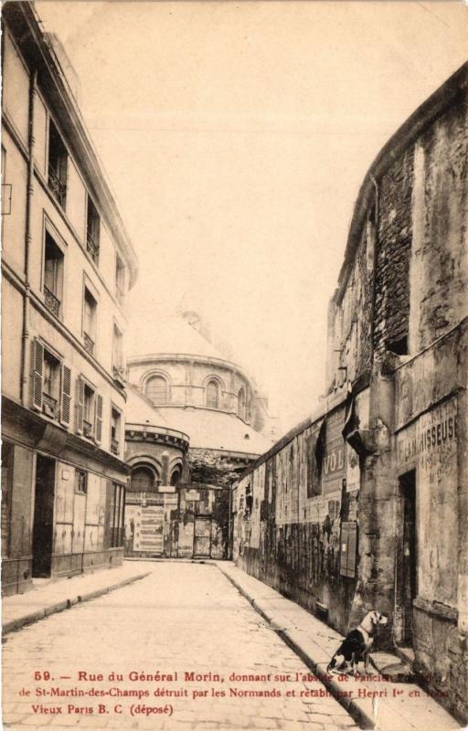 Carte postale ancienne Paris 3e Paris-Rue du Général Morin à Paris 3e
