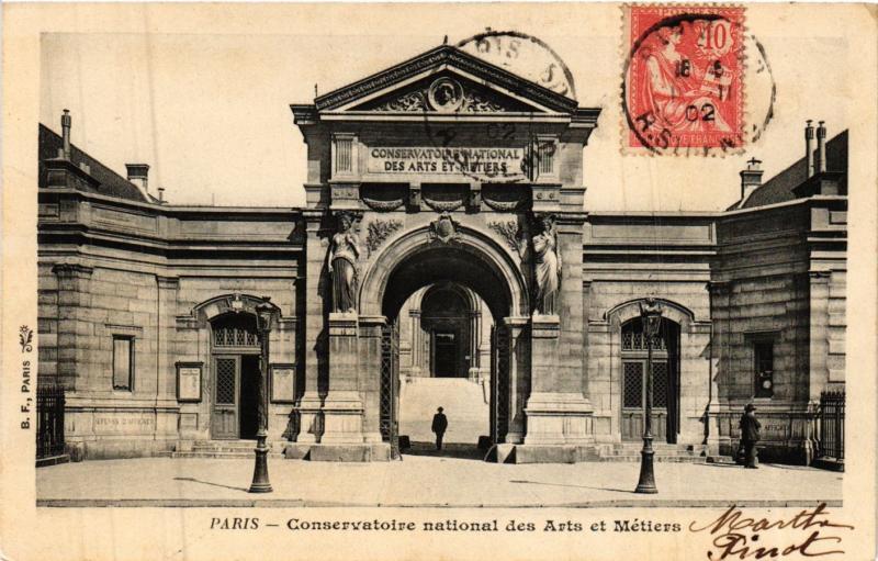 Carte postale ancienne Paris 3e Paris-Conservatoire national des Arts et Métiers à Paris 3e