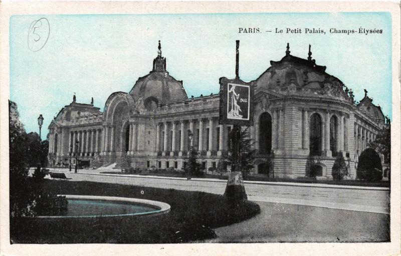 Carte postale ancienne Paris (8e) - Le Petit Palais Champs-Elysées à Paris 8e