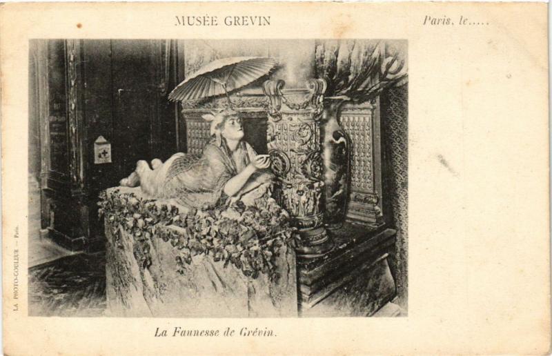 Carte postale ancienne Paris (9e) - Musée Grevin La Fannesse de Grévin à Paris 9e