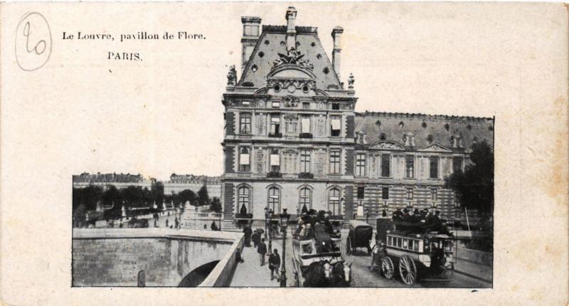 Carte postale ancienne Paris (1e) - Le Louvre Pavillon de Flore à Paris 1er