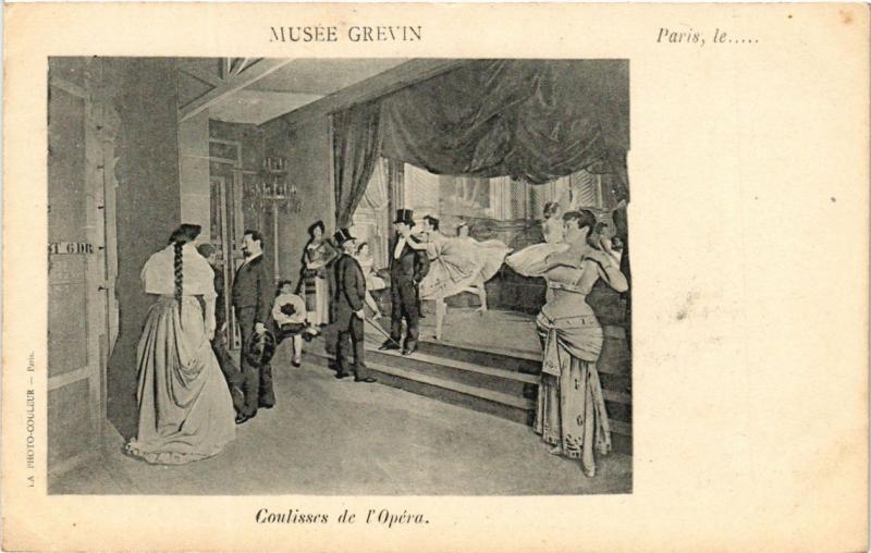 Carte postale ancienne Paris (9e) - Musée Grevin Coulisses de l'Opéra à Paris 9e