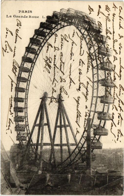 Carte postale ancienne La Grande Roue à Paris 7e