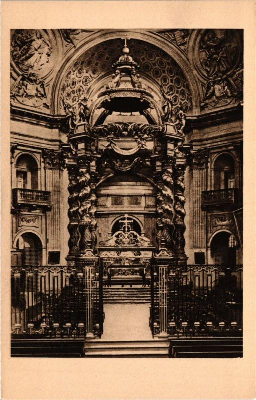 Carte postale ancienne Paris 5e-Eglise du Val de Gráce-Intérieur de l'Eglise-Le Choeur à Paris 5e