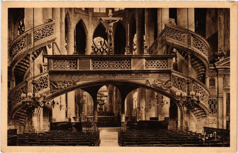 Carte postale ancienne Paris 5e-Eglise Saint Etienne du Mont-Le Jubé à Paris 5e