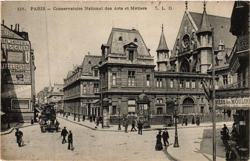 Carte postale ancienne Paris 3e Paris-Conservatoire National des Arts et Métiers à Paris 3e