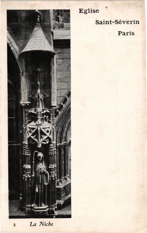 Carte postale ancienne Paris 5e-Eglise Saint Séverin à Paris 5e