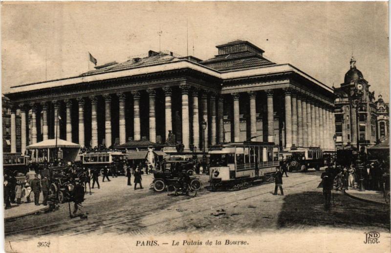 Carte postale ancienne Paris 2e-Le Palais de la Bourse à Paris 2e