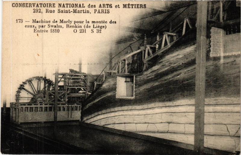 Carte postale ancienne Paris 3e Paris-Rue Saint-Martin, Conservatoire National des Arts à Paris 3e
