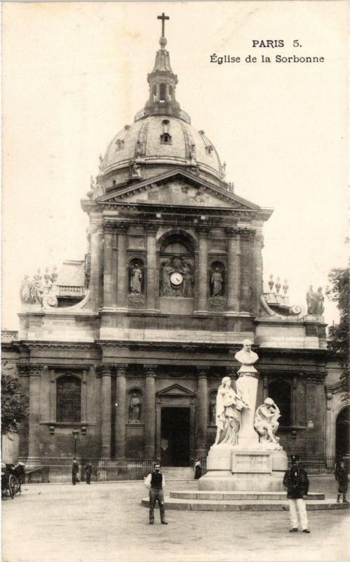 Carte postale ancienne Paris 5e-Eglise de la Sorbonne à Paris 5e
