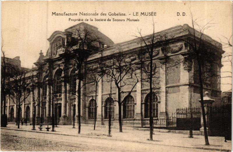 Carte postale ancienne Manufacture Nationale des Gobelins - Le Musée à Paris 13e